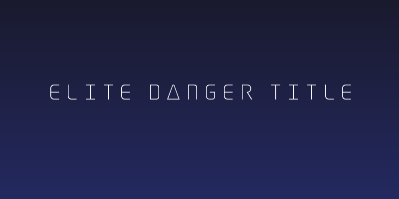 Elite Danger Title Social Header