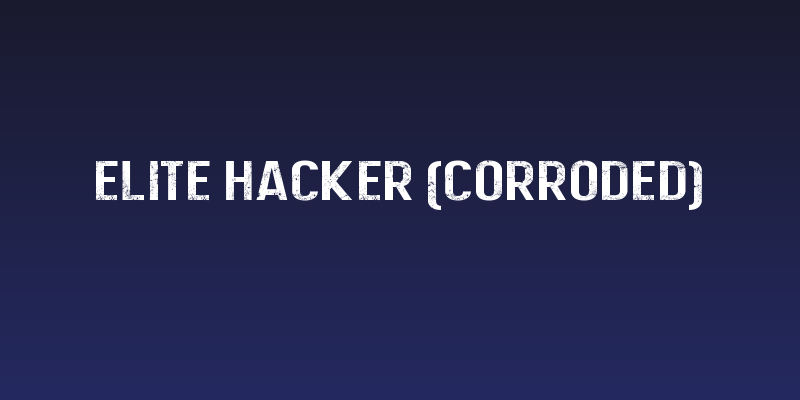 Elite Hacker (Corroded) Social Header