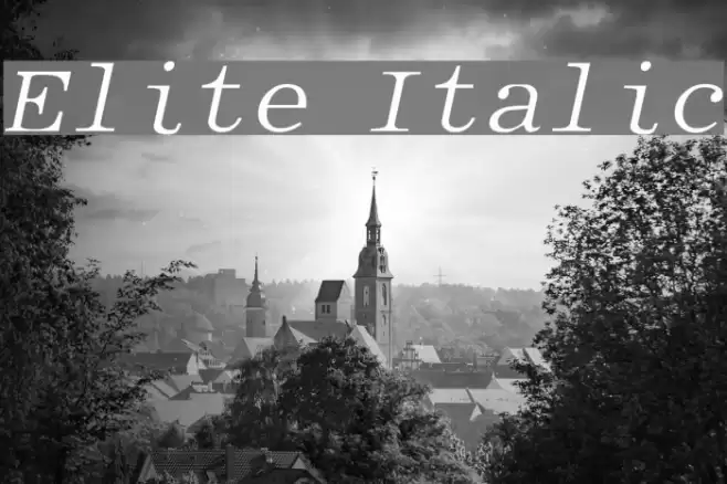 Elite Italic  examples