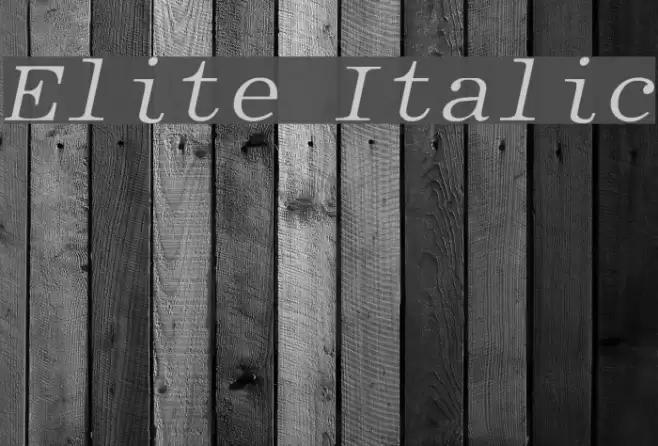 Elite Italic  examples