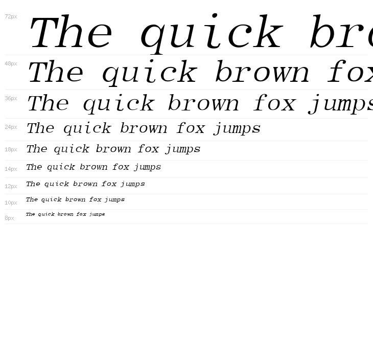 Elite Italic Waterfall