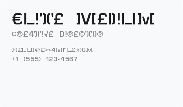 Elite Medium Business Card