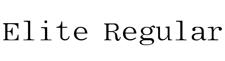 Elite Regular Font