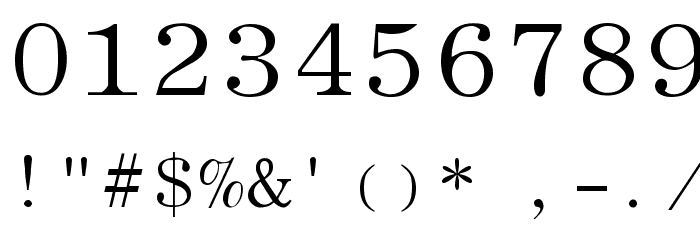 Elite Regular Font OTHER CHARS