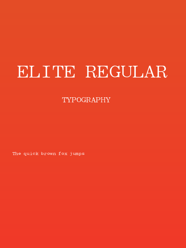 Elite Regular Poster