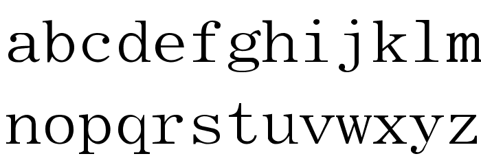 Elite Regular Font LOWERCASE