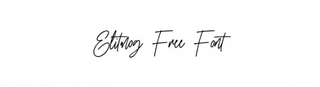 Elitmog Free Font  font caratteri gratis