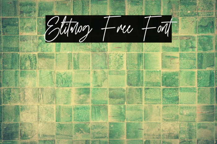 Elitmog Free Font Example 3