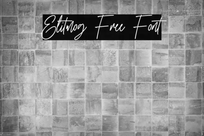 Elitmog Free Font Font examples