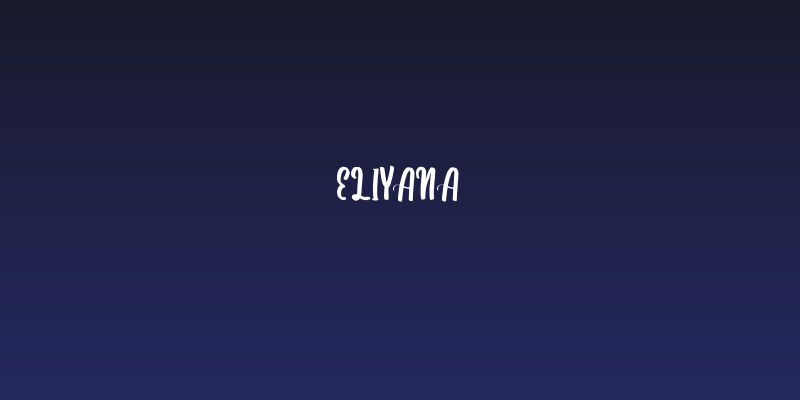 Eliyana Social Header