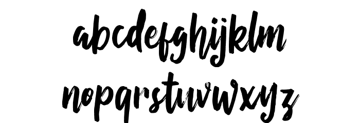 Eliyana Font LOWERCASE