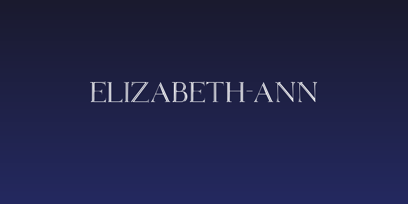Elizabeth-ANN Social Header