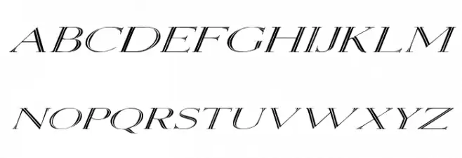 Elizabeth Ex Italic Fonte MAIÚSCULAS