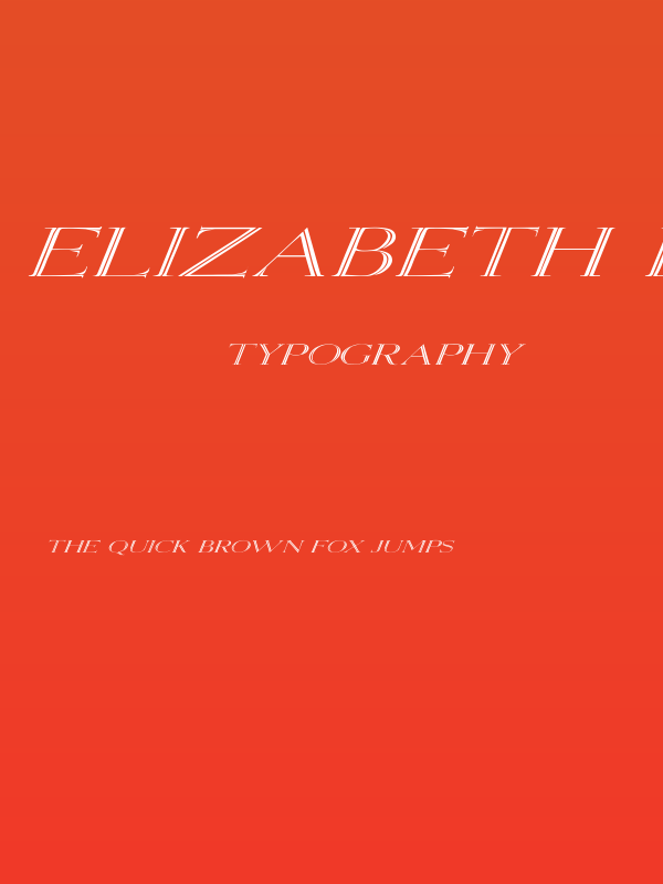 Elizabeth Ex Italic Poster