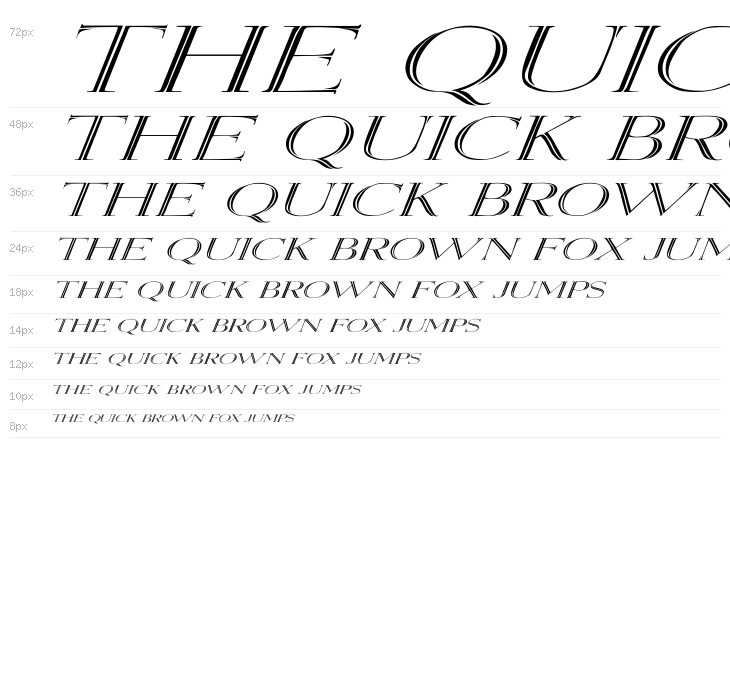 Elizabeth Ex Italic Waterfall