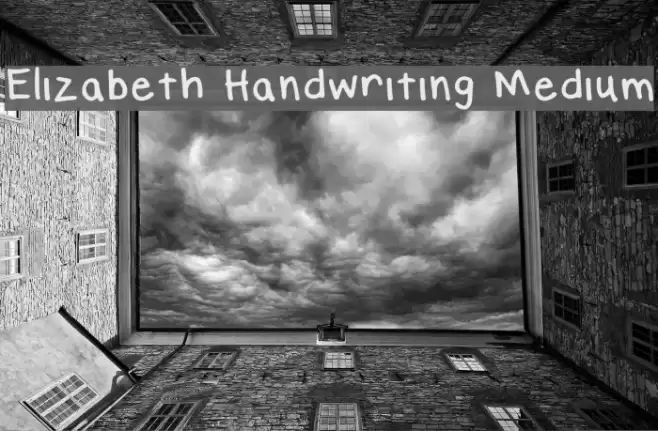 Elizabeth Handwriting Medium Font examples