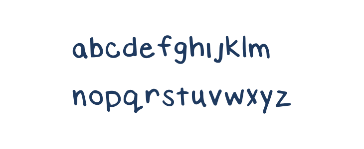 Elizabeth Handwriting Medium Lowercase