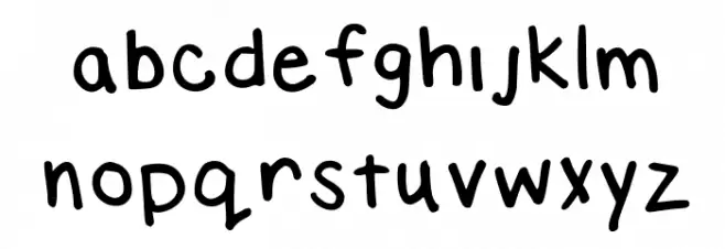 Elizabeth Handwriting Medium خط أحرف صغيرة
