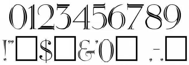 Elizabeth Regular Font OTHER CHARS