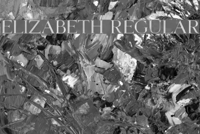 Elizabeth Regular Font examples