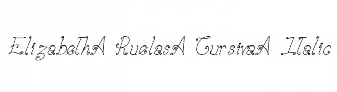 Elizabeth-Ruelas-Cursiva-Italic  Fuentes Gratis Descargar