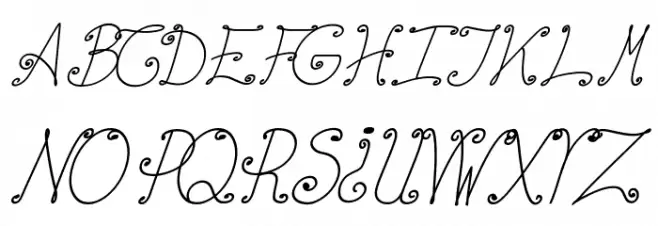 Elizabeth-Ruelas-Cursiva-Italic Шрифта ВЕРХНИЙ