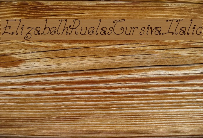 Elizabeth-Ruelas-Cursiva-Italic Font examples