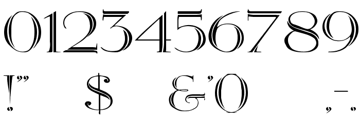 Elizabeth Wd Font OTHER CHARS