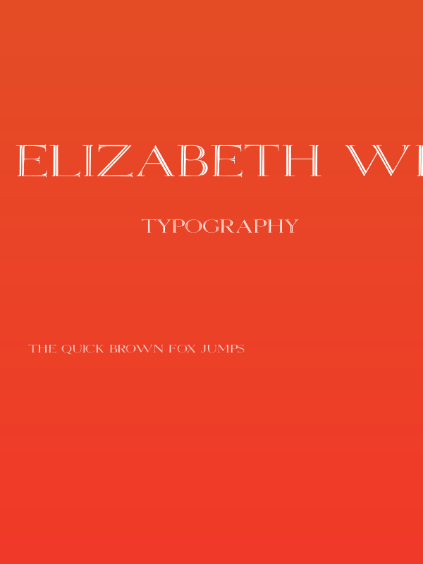 Elizabeth Wd Poster