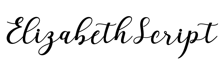 ElizabethScript  नि: शुल्क फ़ॉन्ट्स डाउनलोड