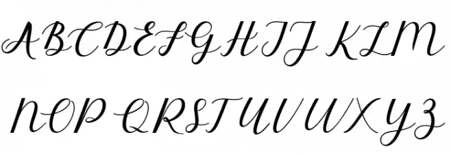 ElizabethScript Schriftart Groß