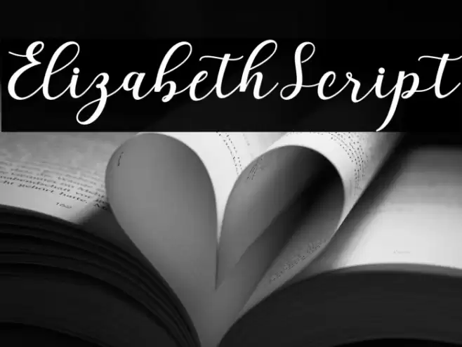 ElizabethScript Font examples