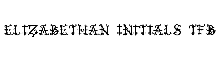 Elizabethan Initials tfb  フリーフォントのダウンロード