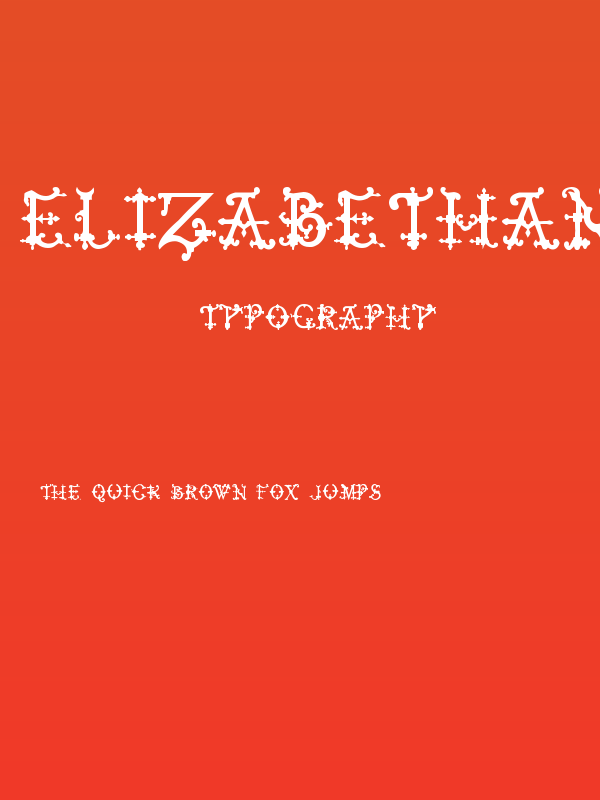 Elizabethan Initials tfb Poster
