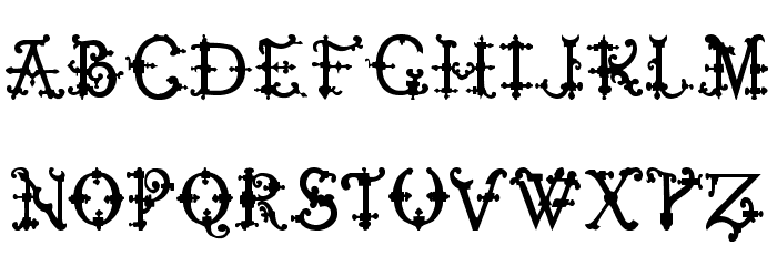 Elizabethan Initials tfb Font LOWERCASE