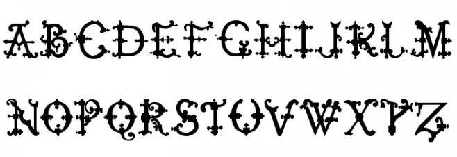 Elizabethan Initials tfb Font LOWERCASE
