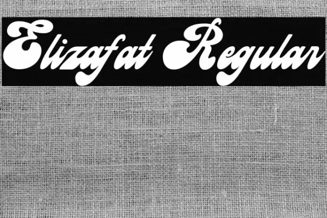 Elizafat Regular Font examples