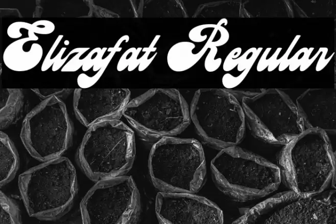 Elizafat Regular Font examples