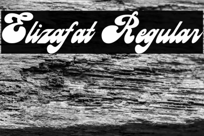Elizafat Regular Font examples
