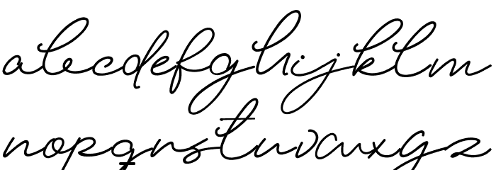 Elizany Schriftart Kleinbuchstaben