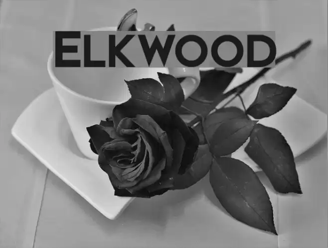 Elkwood Font examples