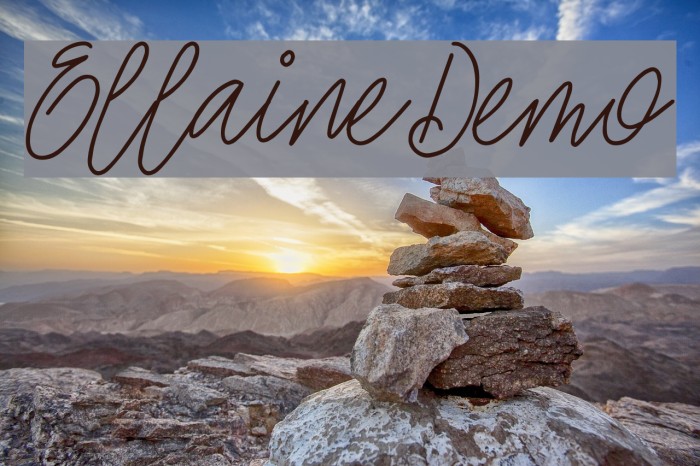 EllaineDemo Font examples