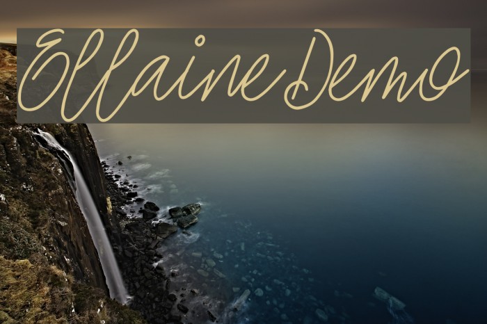 EllaineDemo Font examples