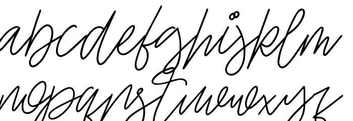 EllaineDemo Font LOWERCASE