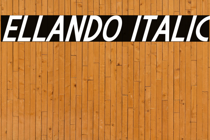 Ellando Italic Example 3