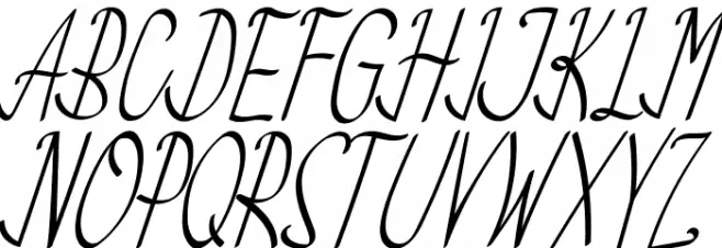 Ellando Script Polices MAJUSCULES