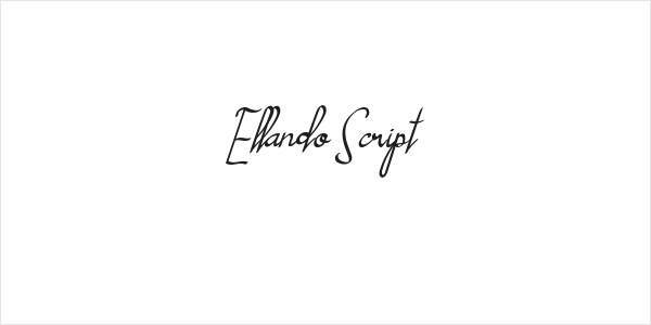 Ellando Script Logo
