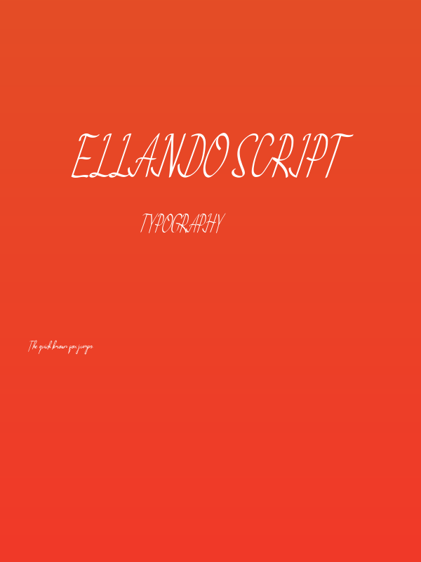 Ellando Script Poster
