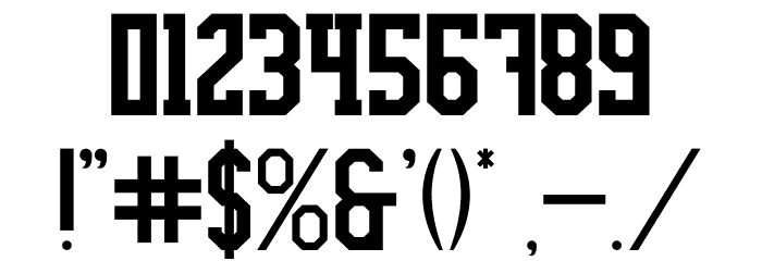Ellard Jagger Bold Font OTHER CHARS