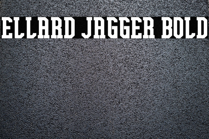 Ellard Jagger Bold Font examples